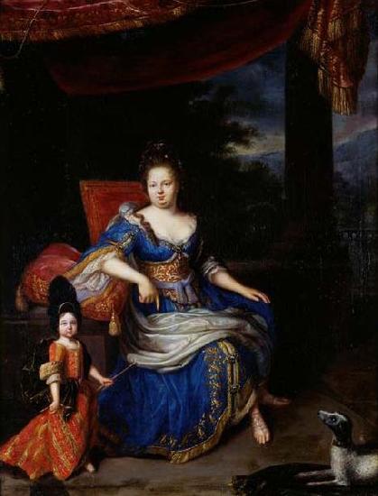 Constantijn Netscher Portrait de la princesse Palatine oil painting image